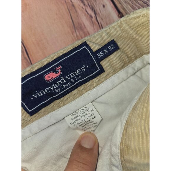 Vineyard Vines Mens Club Khaki Straight Leg Corduroy Pants 35x32 - Picture 4 of 7